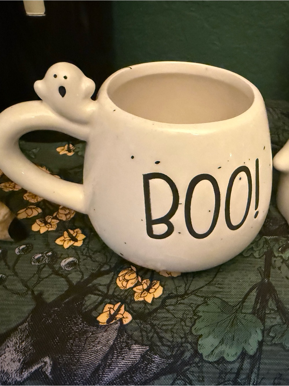 Eccolo White Halloween 'BOO!' Ghost Mug